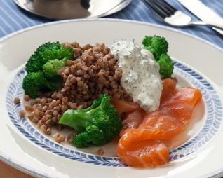 Гречка с брокколи