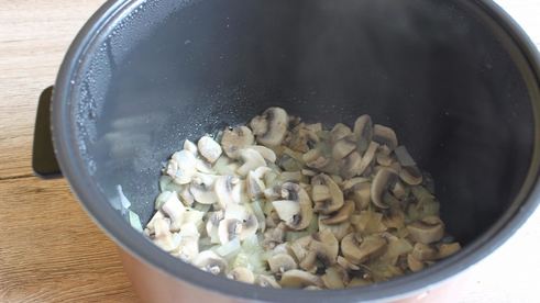 гречка с грибами и луком в мультиварке