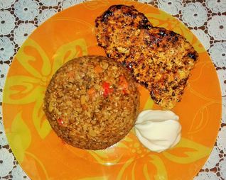 Гречка с грибами в микроволновке