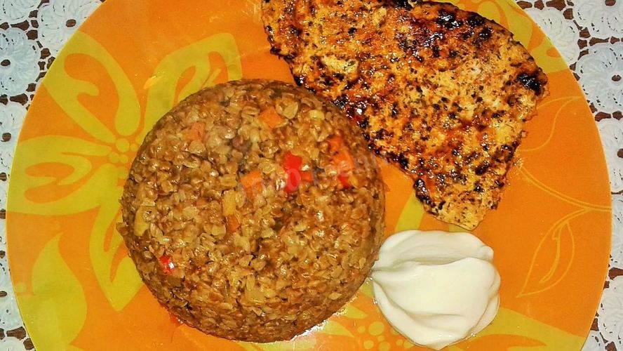 Рецепт гречки с грибами в микроволновке