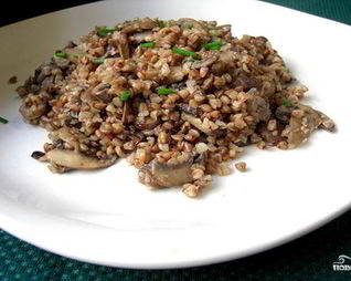 Гречка с грибами в мультиварке