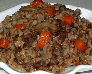 Гречка с грибами