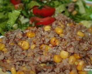 Гречка с кукурузой