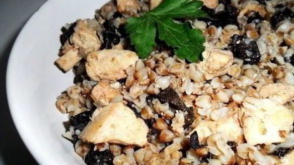 Рецепт Гречки с курицей и грибами