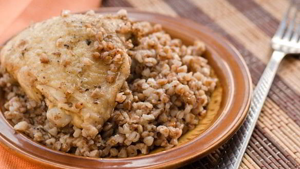 Рецепт Гречки с курицей в духовке