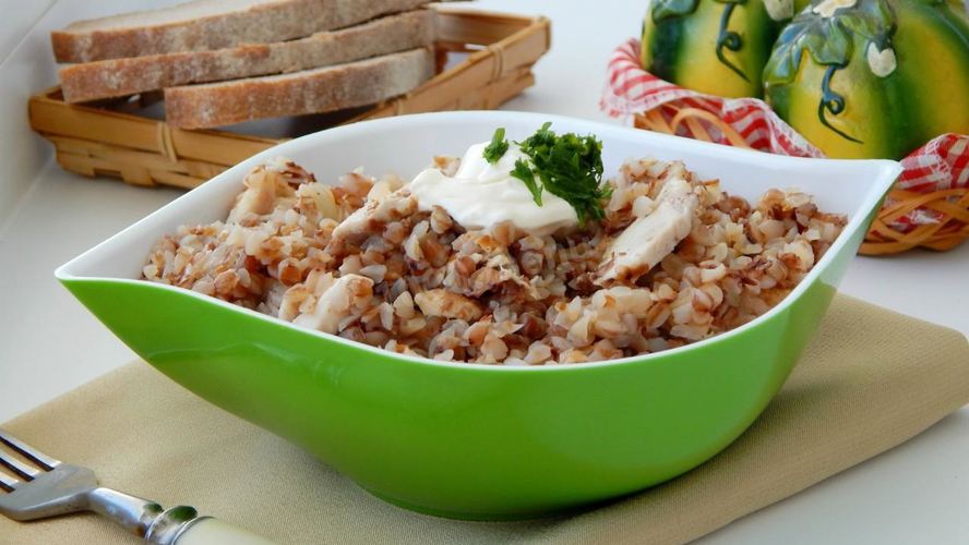Рецепт гречки с курицей в рукаве