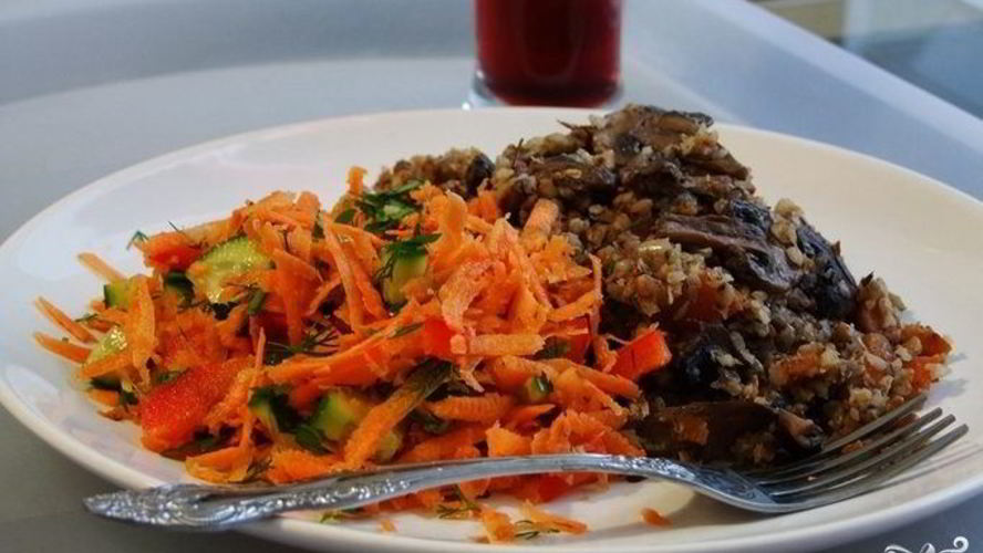 Рецепт гречки с лисичками в казане