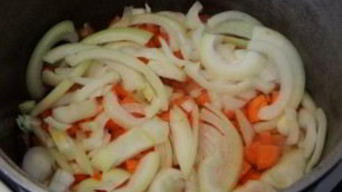 гречка с лисичками в казане