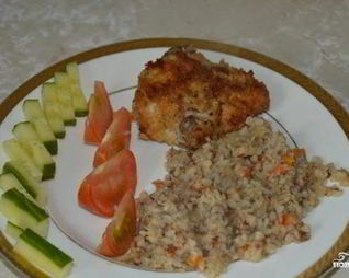 Гречка с луком и морковью