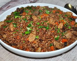 Гречка с мясом и грибами в мультиварке