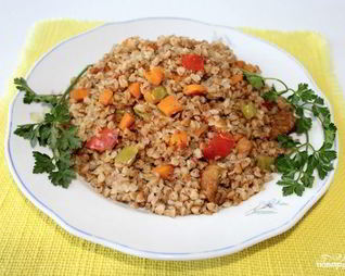 Гречка с мясом в духовке