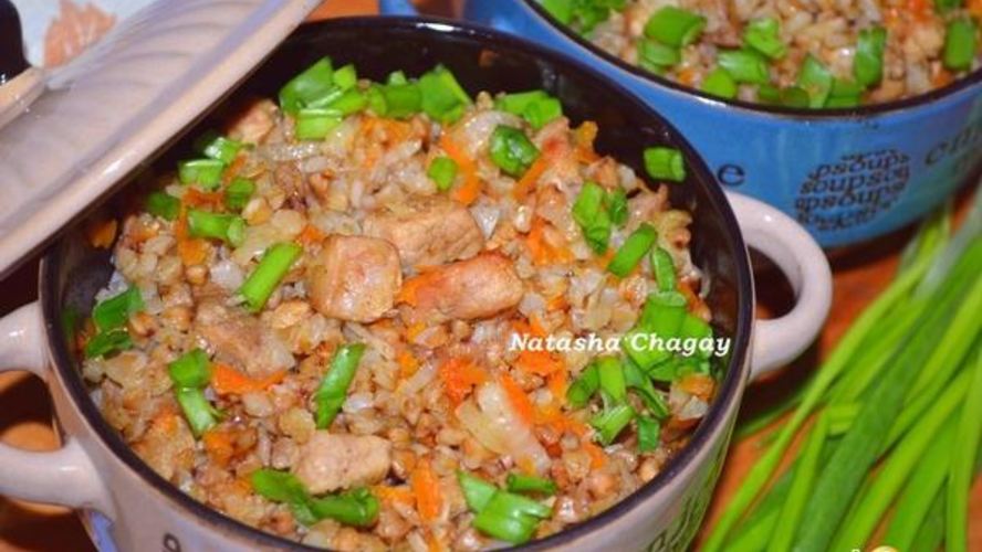 Рецепт гречки с мясом в горшочке