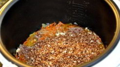 гречка с тушенкой в мультиварке