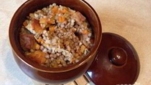 гречка в горшочке с мясом