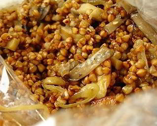 Гречка в рукаве в духовке