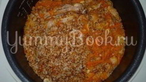 гречневая каша со свиными ребрышками из мультиварки