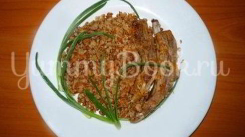 гречневая каша со свиными ребрышками из мультиварки