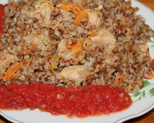 Каша гречневая со свининой