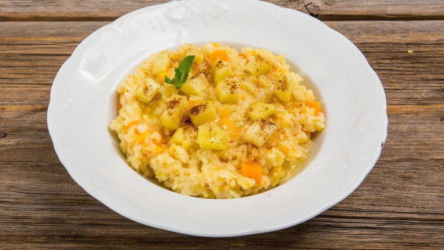 Рецепт каши из булгура с тыквой и яблоками