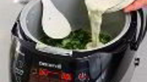 каша из шпината в мультиварке