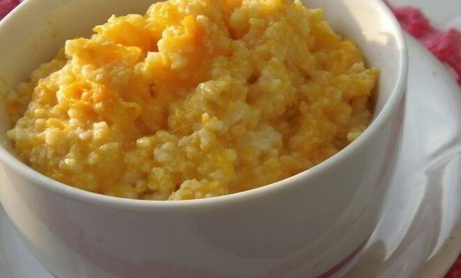 Каша из тыквы с пшеном на молоке