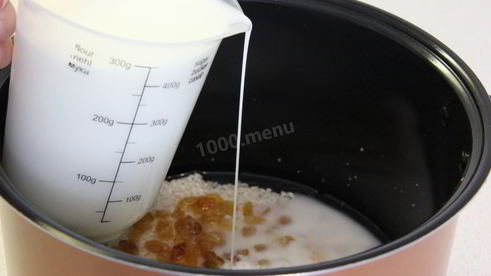 каша рисовая молочная в мультиварке