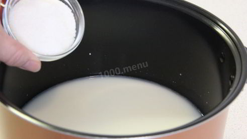 каша рисовая молочная в мультиварке