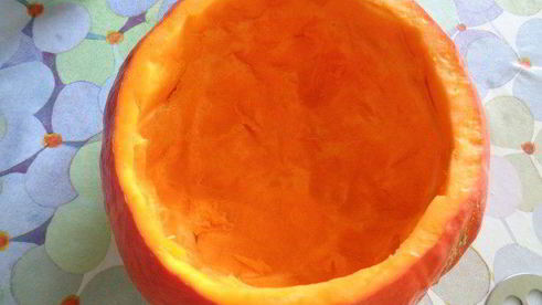 каша в тыковке веселый хэллоуин