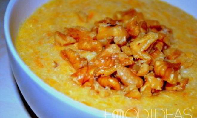 Кукурузная каша с тыквой