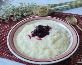 Молочная каша из риса и пшена