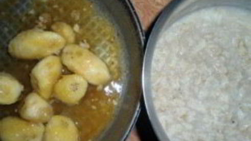 овсяная каша с бананом