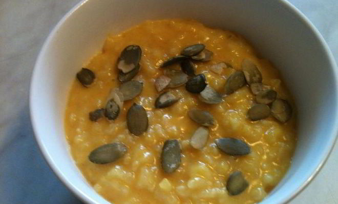 Рисовая каша с тыквой