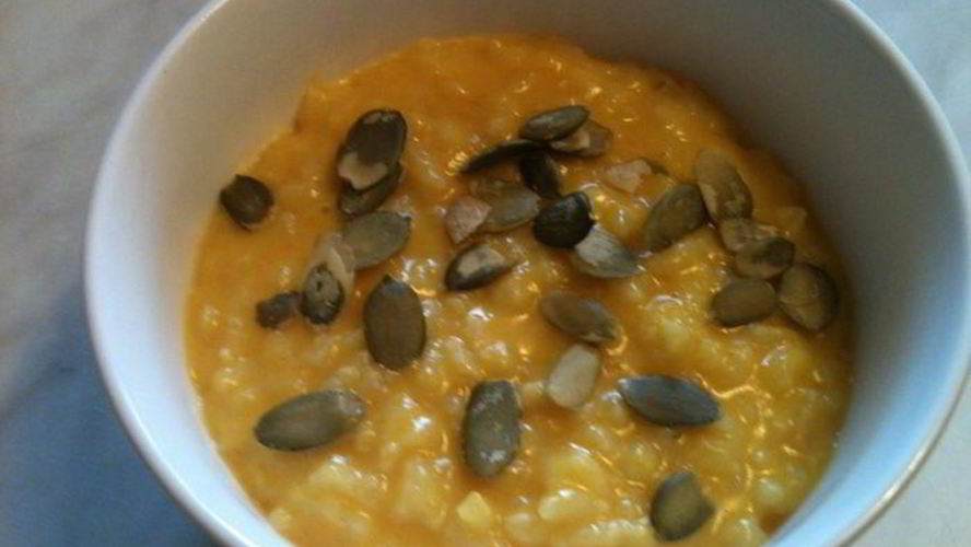 Рецепт рисовой каши с тыквой