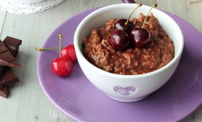 Шоколадная рисовая каша