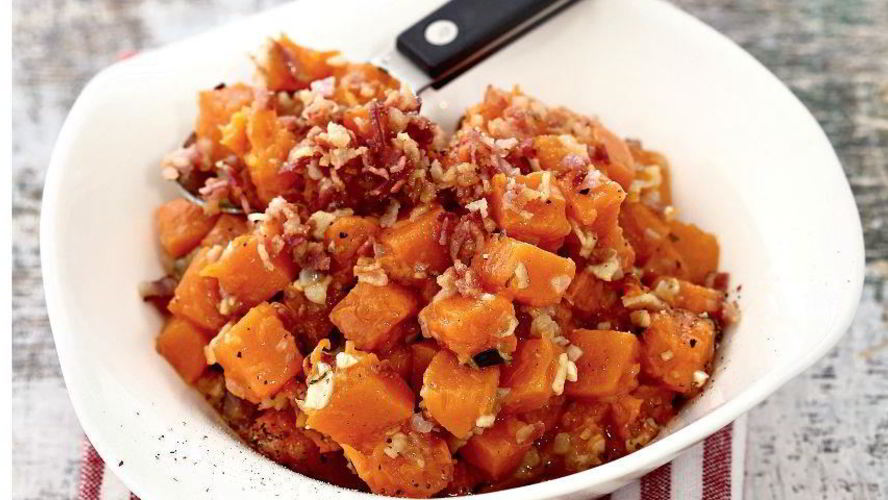 Рецепт тыквенной каши с беконом