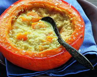 Тыквенная каша с пшеном и курагой