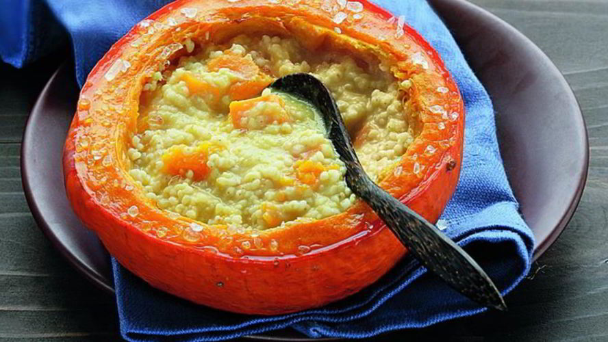 Рецепт тыквенной каши с пшеном и курагой