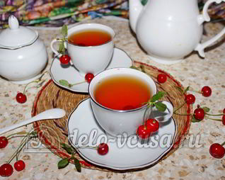 Чай с вишней