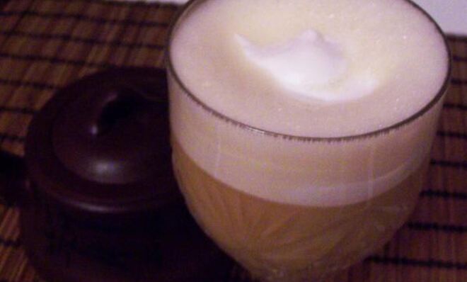 Чайный флип с лимонным соком