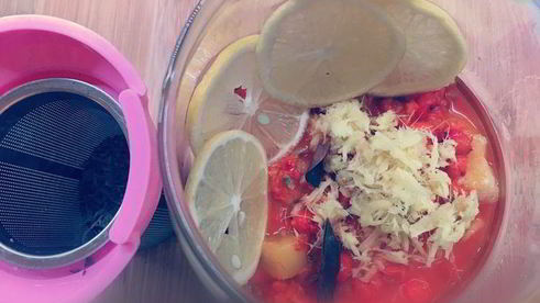 облепиховый чай с ананасом и имбирем