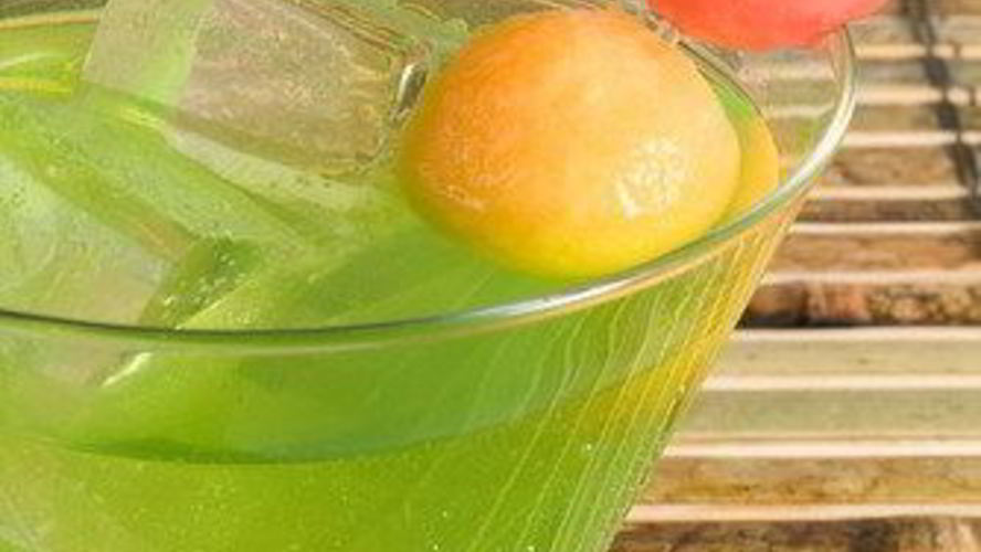 Рецепт дынно-имбирного пунш с базиликом