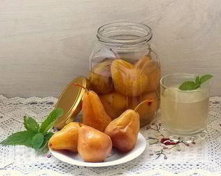 Груши в мятном сиропе