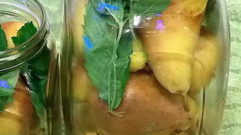 груши в мятном сиропе