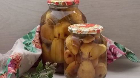 груши в мятном сиропе