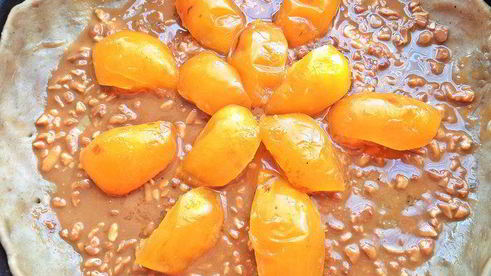 галета по-летнему на кофейном тесте