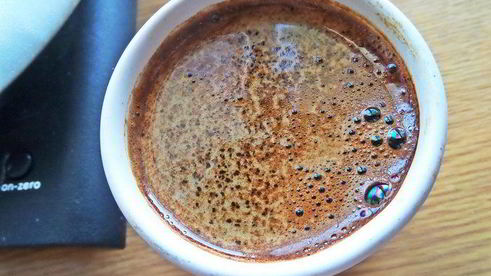 галета по-летнему на кофейном тесте