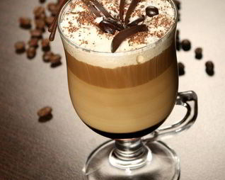 Ирландский кофе с шоколадом двух видов