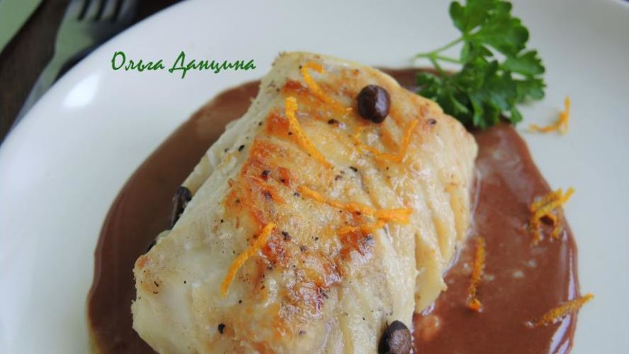 Рецепт лойна трески с ароматом кофе