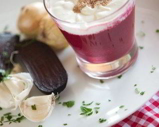 Свекольный капучино