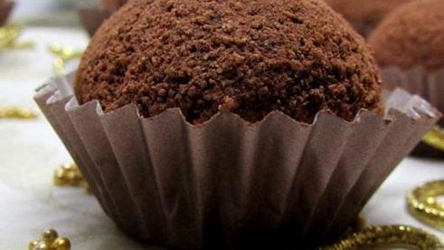 трюфели из белого шоколада с добавлением кофе